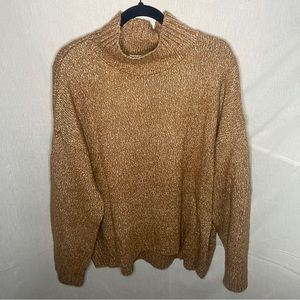 H&M Marled Turtleneck Sweater (Rust)